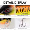 Nuguri Topwater Fishing Lures Set Whopper Plopper Bass Lures with Floating Rotating Tail Fish Bait Lures Hard Bait Hook/Fish Tackle Bait for Freshwate